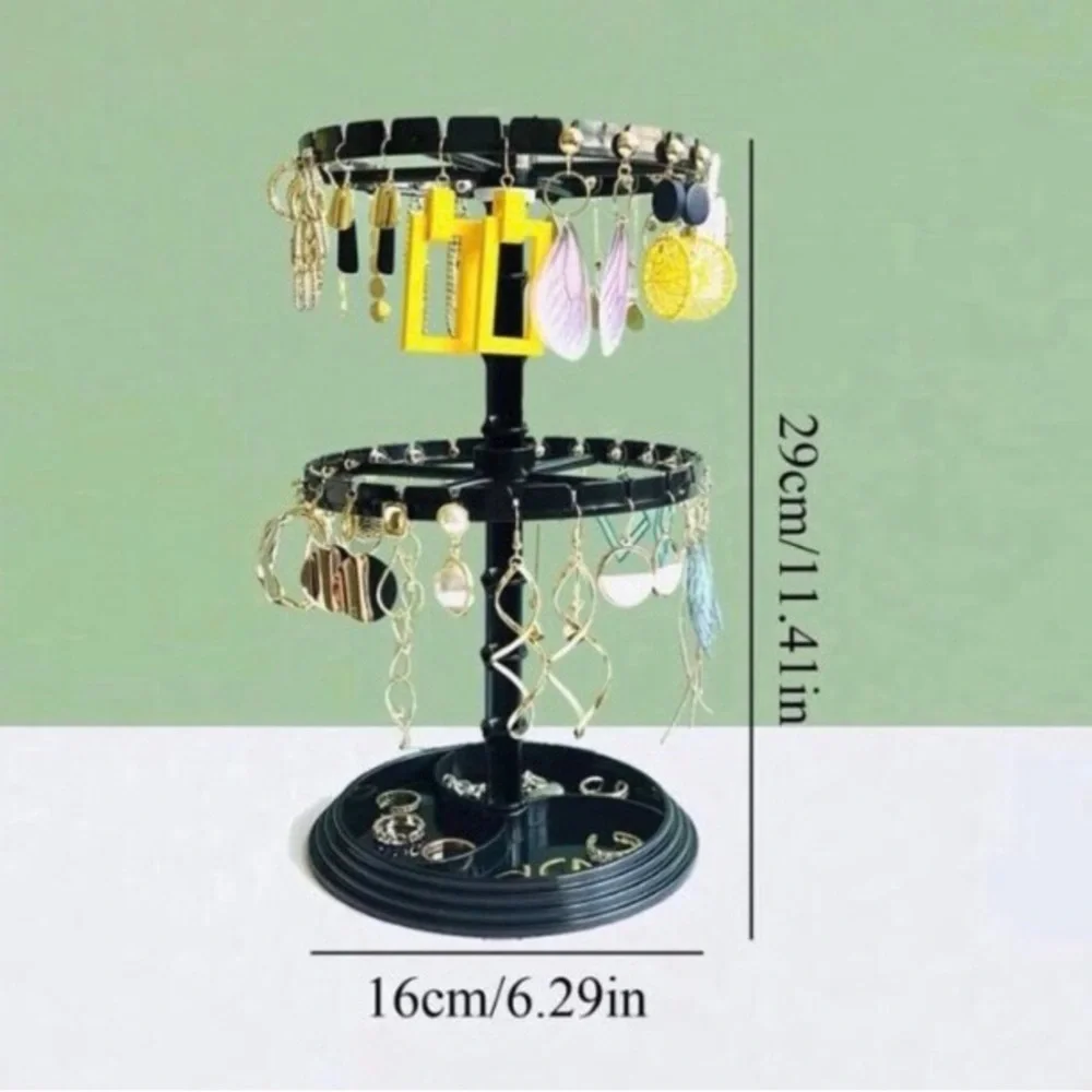 Black Detachable Multifunctional Earring Storage Rack- Earrings Organizer -NIB - Picture 2 of 7